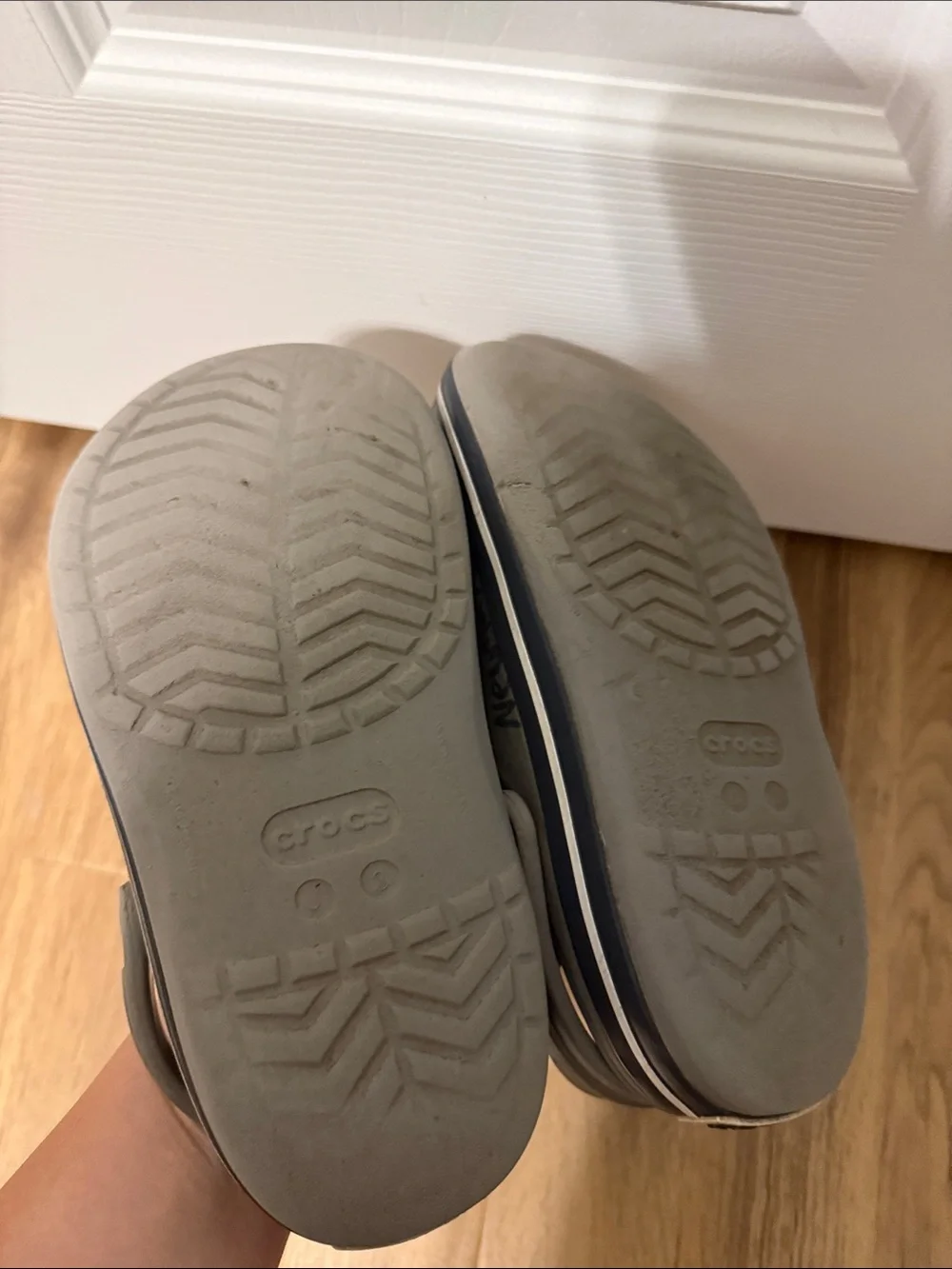 CROCS Classic Clog in Gray with Black Accent